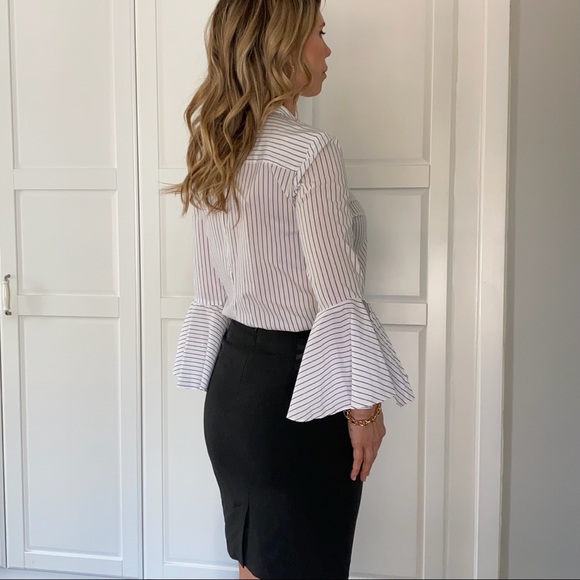 Calvin Klein spring striped blouse - Picture 3 of 13